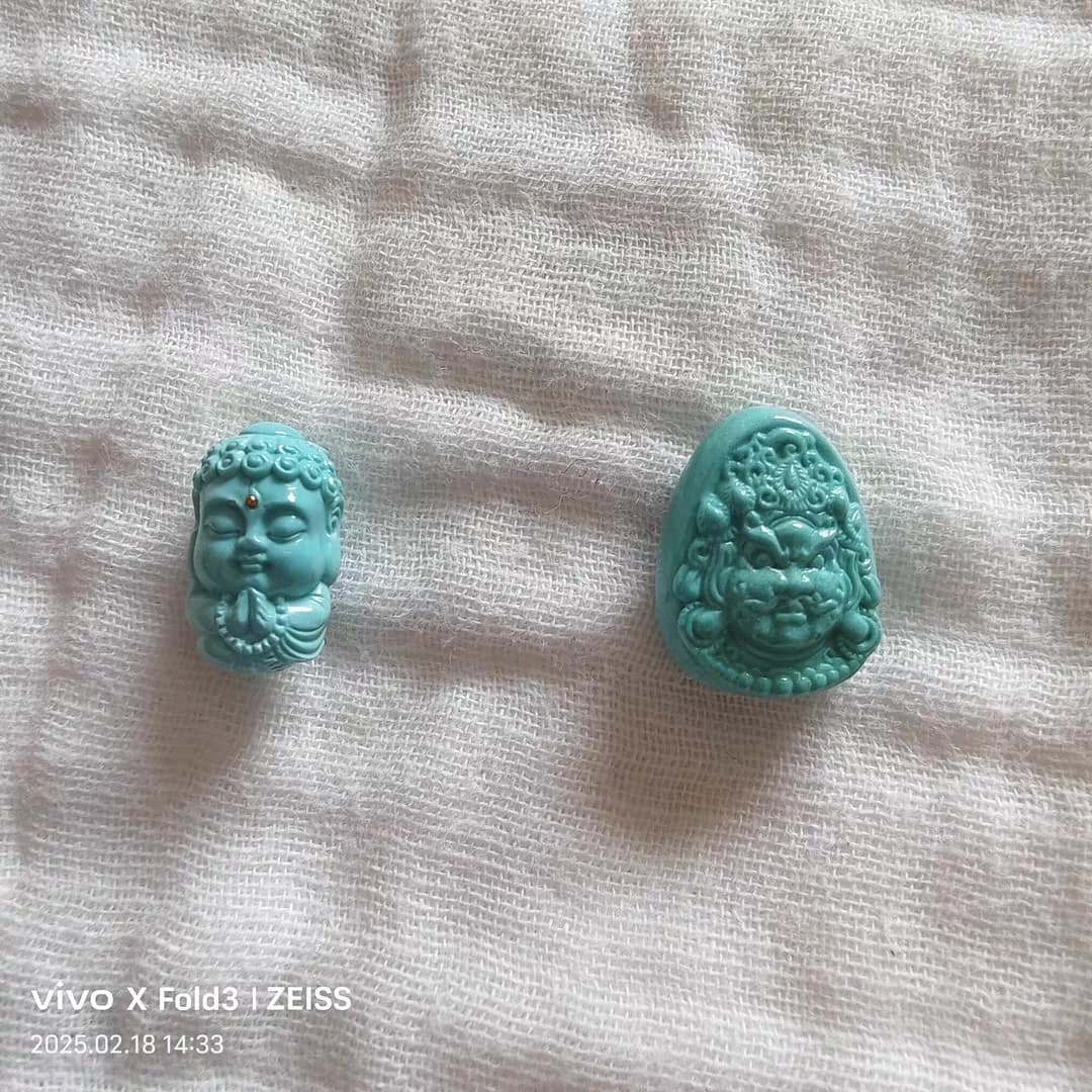 @桃气吧@的收藏故事的绿松石作品