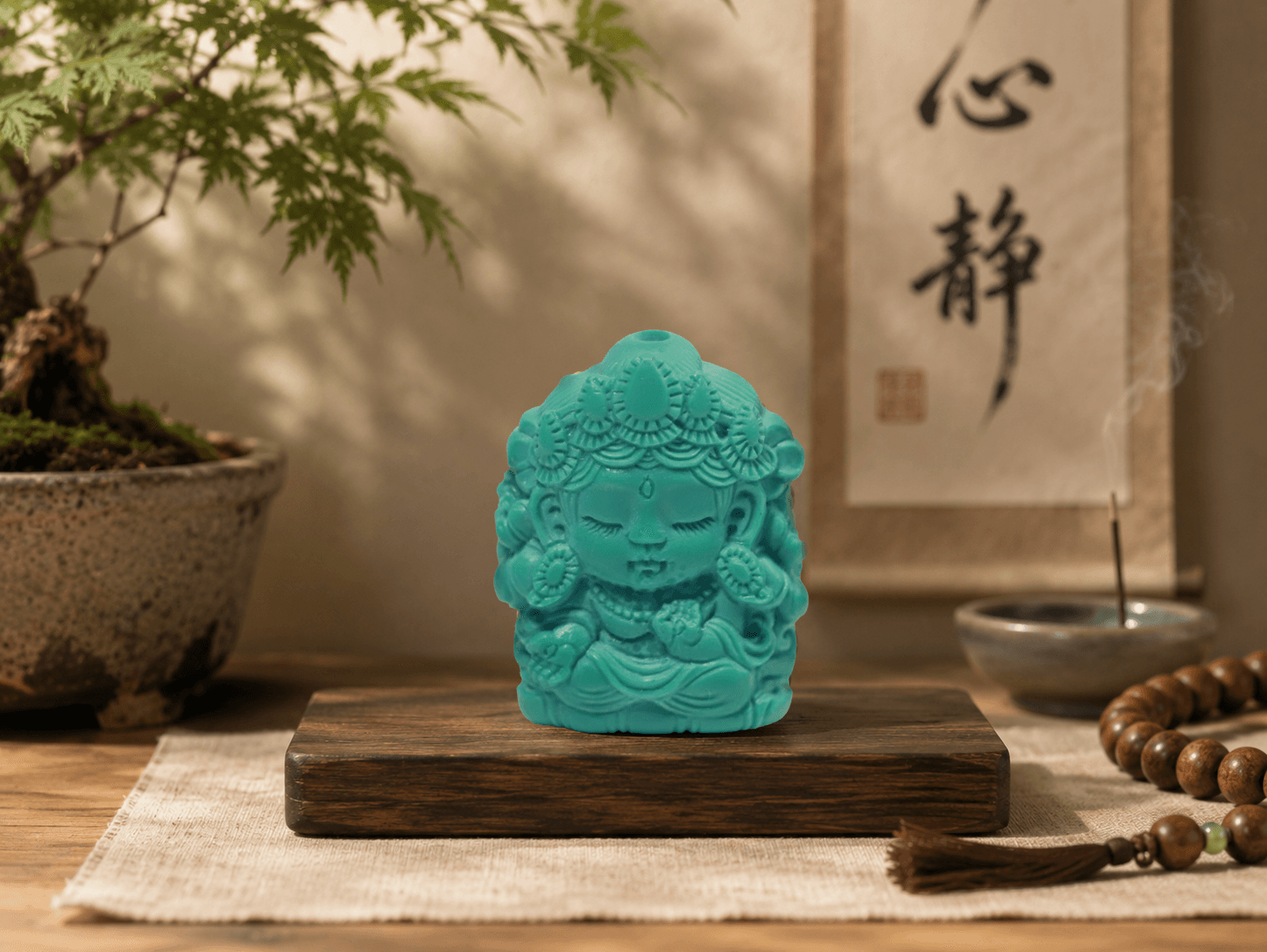 罗老丝绿松石雕刻作品